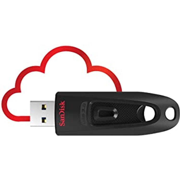 SanDisk SDCZ48-064G-GC46 64GB Ultra USB 3.0 Flash Drive and Cloud - Black