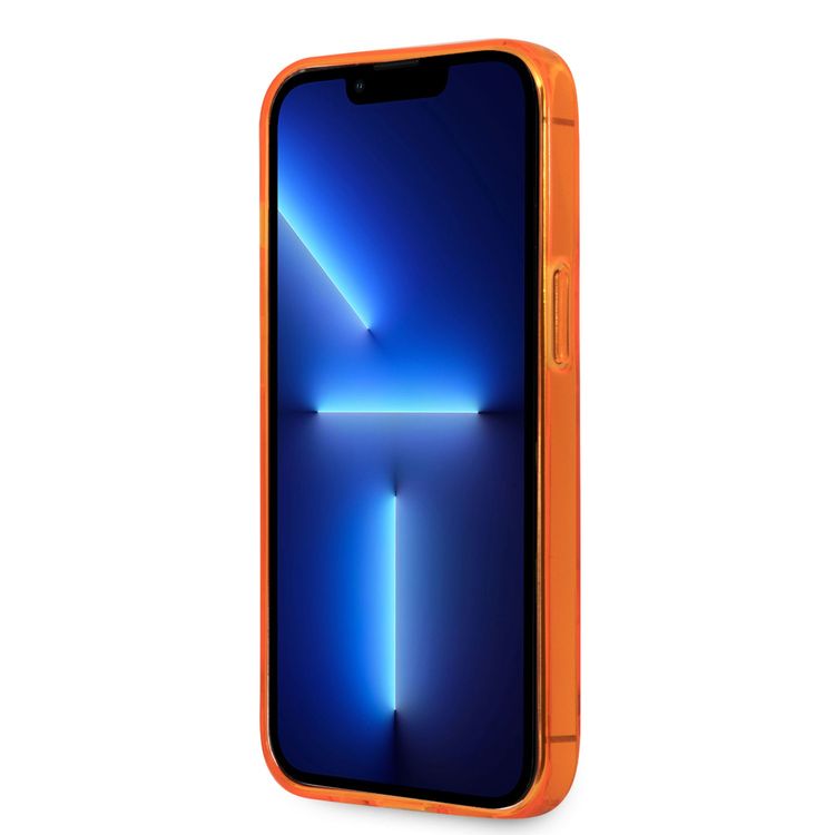 US Polo Assn Full TPU DH Logo Flou Case for iPhone 13 Pro ( 6.1  ) - Orange