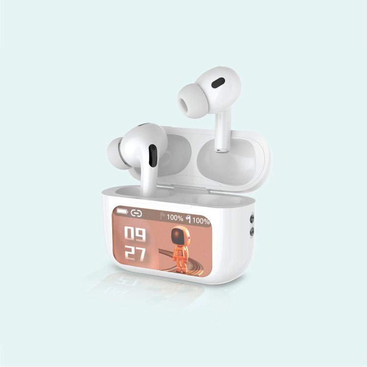 سماعات أذن Green Lion Touch Tone Lite مع خاصية إلغاء الضوضاء النشطة، 5 ساعات من التشغيل، 24 ساعة مع علبة الشحن، بطاريتان 30 مللي أمبير لكل سماعة أذن، علبة شحن 300 مللي أمبير، شاشة تحكم تعمل باللمس مدمجة