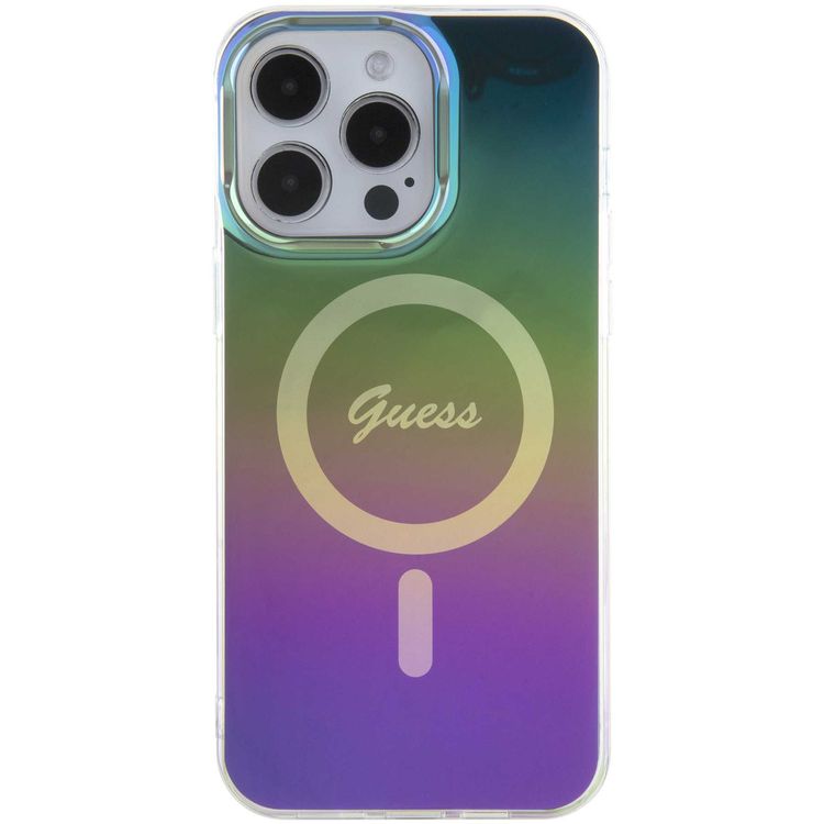 Guess IML Magsafe Case  - Black - iPhone 15 Pro