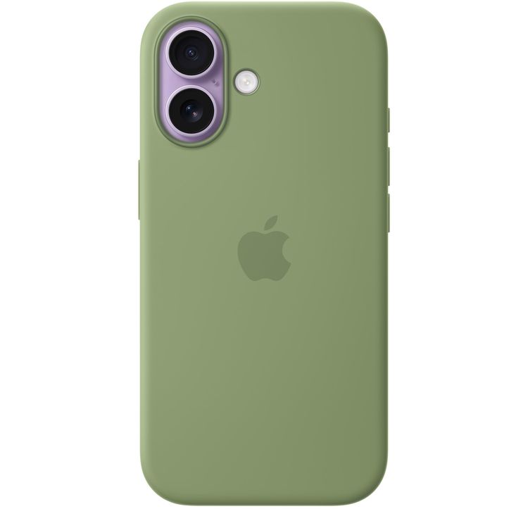 Apple iPhone 17 Silicone Case with MagSafe, Anti-Scratch, Drop Protection, Soft Microfiber Lining, Built-in Powerful Magnets - Light Moss