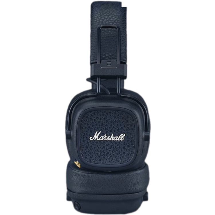 Marshall Major V Wireless On-Ear Headphones with Rugged & Foldable Design, Wireless Charging, 3 Hours Charging Time, Customizable M-Button, Bluetooth Version 5.3, Up to 100 Hours Play Time - Blue