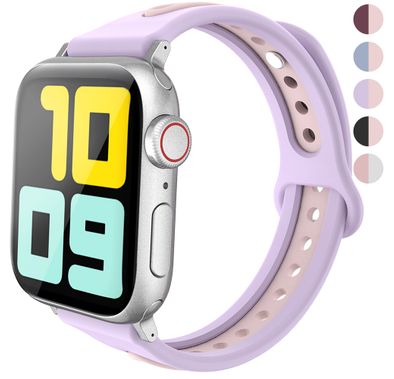 AhaStyle Premium Silicone Apple Watch Band Duotone Design 42 / 44mm