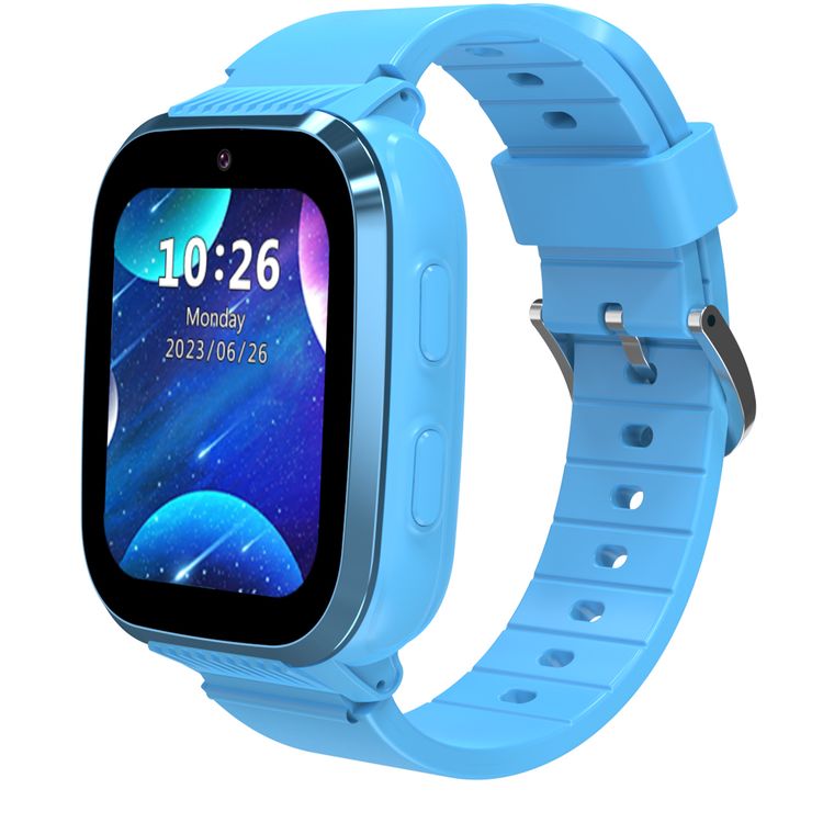  Porodo 4G Kids GPS 1.85 inches Smart Watch Junicare with Touch Display, 36 Hours Working Time, 3 Hours Charging Time, Video Calling - Blue