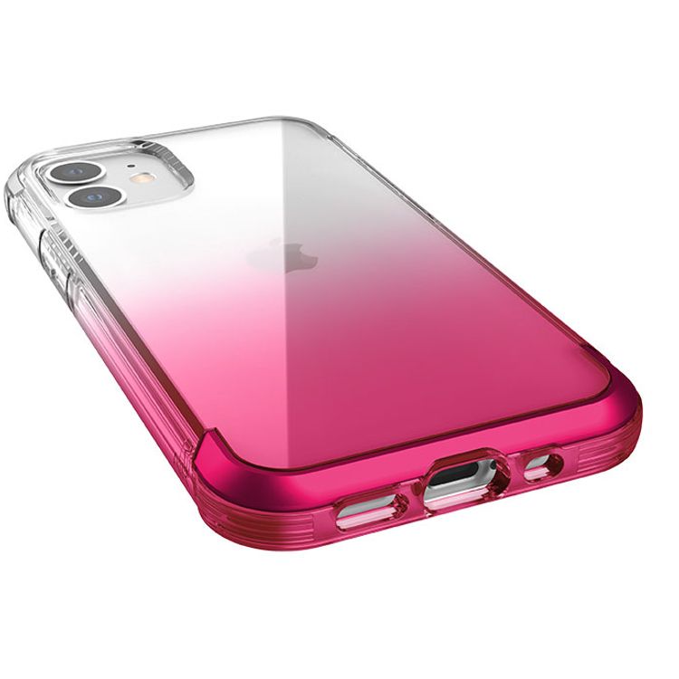 X-Doria Raptic Air Sleek Case Compatible for iPhone 12 Mini (5.4") Anti-Scratch, 13ft Drop Tested, Shock Absorbing Protection Back Cover Suitable with Wireless Charging - آيفون 12 ميني - أحمر