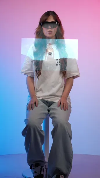 Powerology 2D/3D Ultra AR Movie Glasses in UAE | Si-OLED Display, 1920x1080p Resolution - Black | (PSM014)