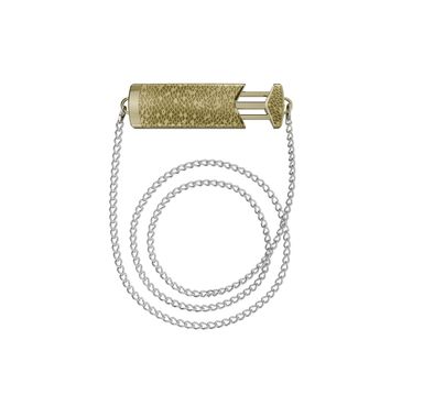 Levelo Lana Crossbody Chain Back Clip Phone Holder with Aluminum Material, 1.2m Chain Length, Anti-Corrosion Chain, Universal Compatibility -  Desert Titanium