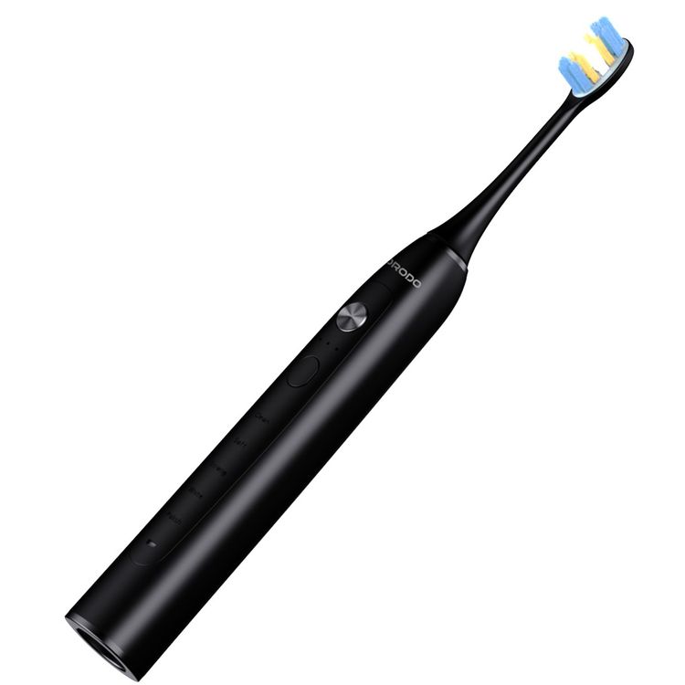 Porodo Lifestyle Smart Sonic Visual Electric Toothbrush with Real-Time Oral Monitoring, Smart Brushing Timer, 5 Cleaning Modes, Advanced Sonic Cleaning - Black