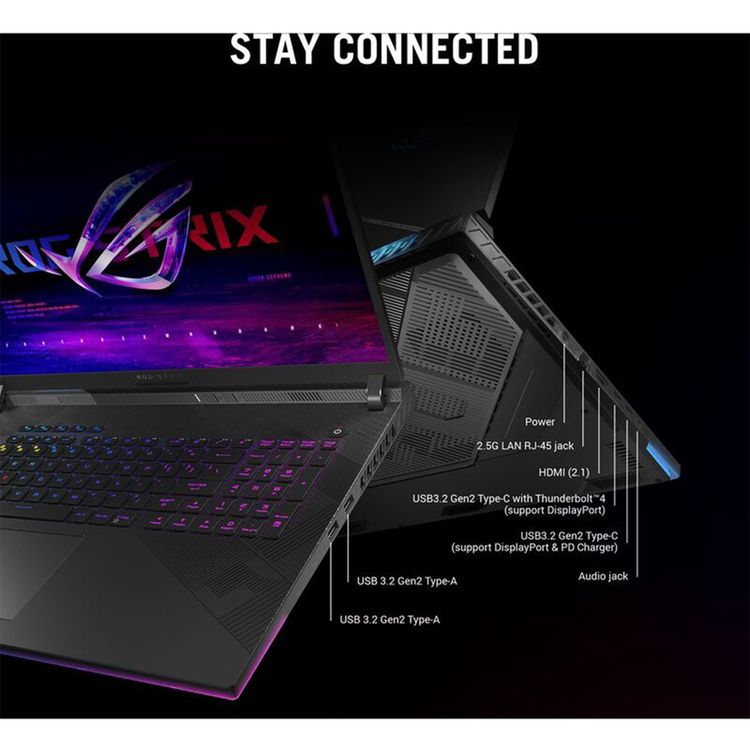 ASUS ROG Strix SCAR 18 Gaming Laptop / i9-14900HX / RTX 4090  /18-inch - Off Black
