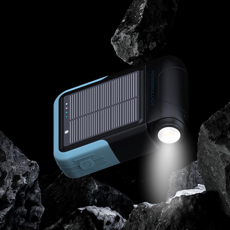 بنك طاقة يعمل بالطاقة الشمسية من باورولوجي سانتيه، سعة 10000 مللي أمبيرساعة، مع مصباح يدوي قابل للفصل بقوة 2000 مللي أمبيرساعة، ومنافذ إخراج USB-C وUSB-A بقوة 22.5 وات بتقنية الشحن السريع، وسطوع مصباح يدوي بقوة 150 لومن، وشحن فعال بالطاقة الشمسية، وضمانات مدمجة، وتصميم محمول ومتين، ومؤشرات LED، وإضاءة متعددة الأوضاع - أسود.