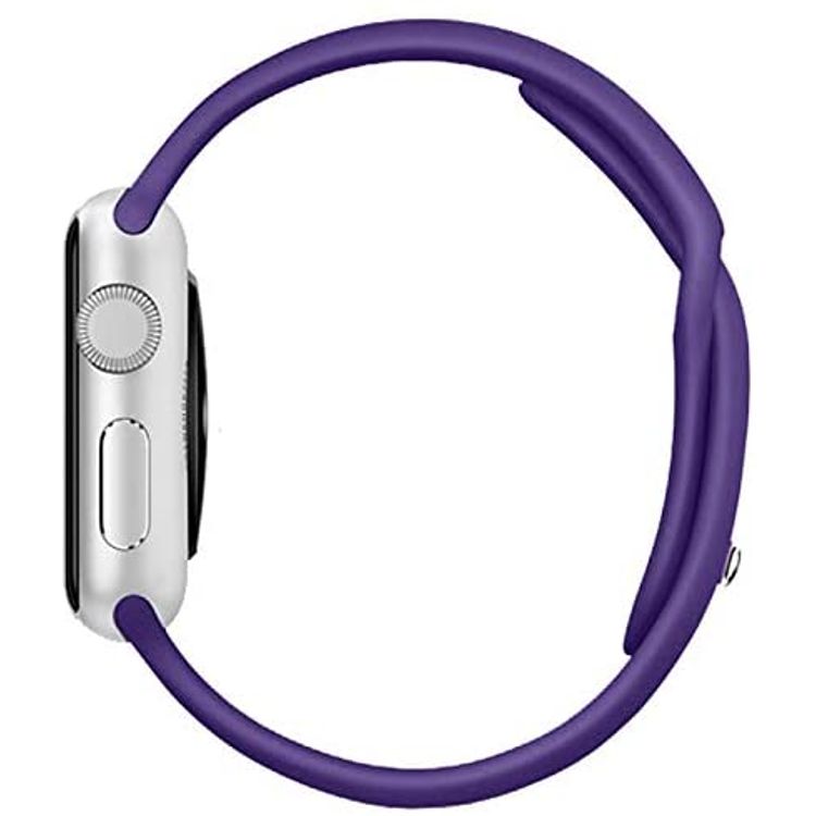 Porodo iGuard Silicone Watch Band Compatible for Apple Watch 38/ 40/ 41mm - Dark Violet