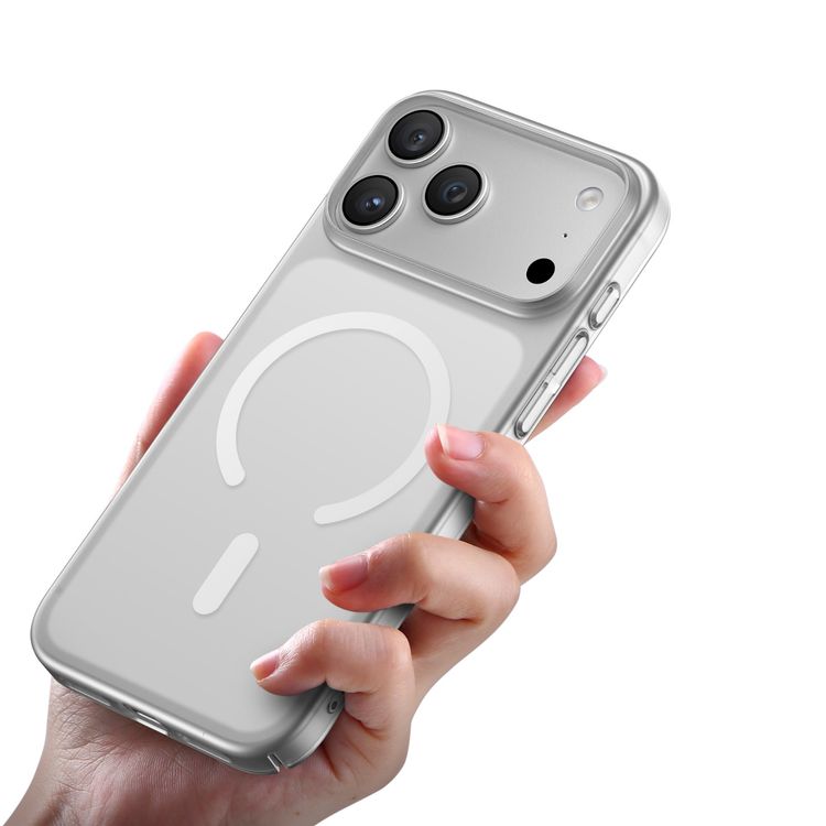 Green Lion Delgado Matte MagSafe Case for iPhone 17 Pro Max, Drop Protection, Anti-Fingerprint, Comfortable Grip, Anti-Scratch, Camera Protection - Clear