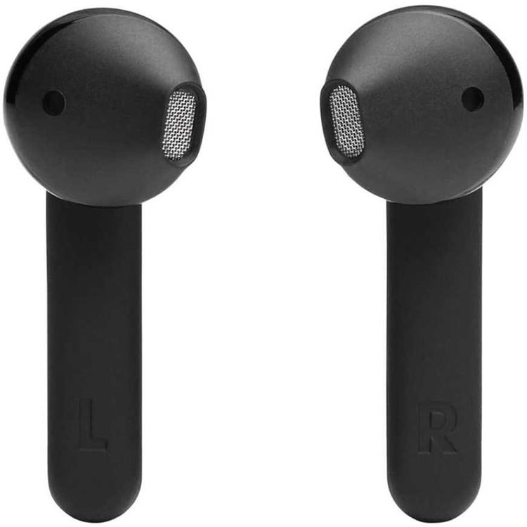 JBL T225 True Wireless Earbud Headphones, Pure Bass Sound, Bluetooth, 25-hours Battery Life, Dual Connect, Native Voice Assistant - Ghost Black