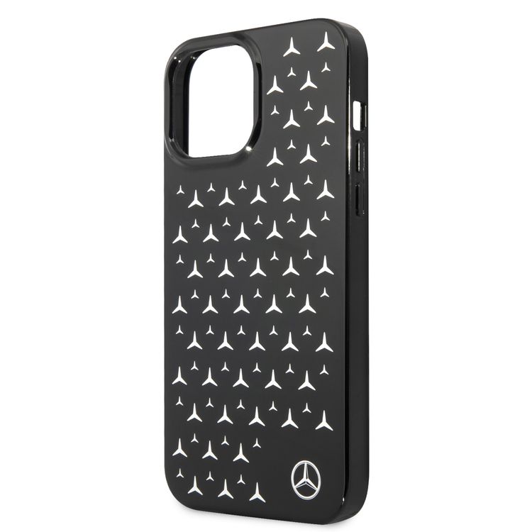 CG MOBILE Mercedes Benz PC/TPU Case with Electroplated Stars Pattern Compatible for iPhone 13 Pro Max (6.7") Anti-Scratch, Easy Access to All Ports, Drop Protection