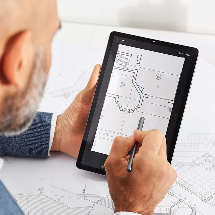 Samsung Galaxy Tab S6 with S Pen SM-T860 10.5" inch Display 6GB RAM / 128GB ROM, 7040 mAh Long-Lasting Battery, 15W Fast Charging, 8MP Front & 13MP Rear Camera, Tablet with Fingerprint Sensor  (Wi-Fi ) - Gray