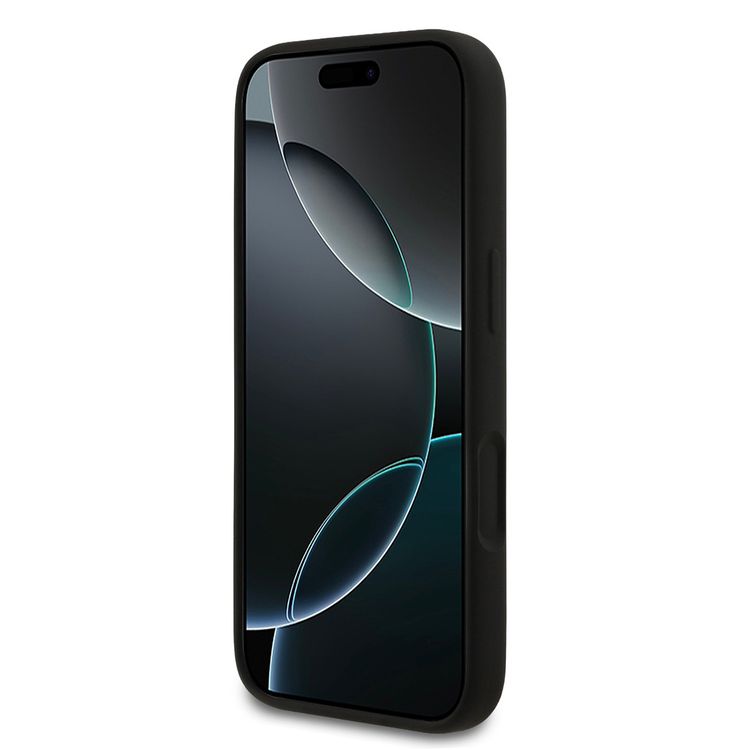 Karl Lagerfeld Liquid Silicone Case with Karl Sketch for iPhone 17 Pro, Comfortable Grip, Sustainable Packaging, Easy Snap-On, Drop Protection, Slim Profile & Lightweight Design - Black