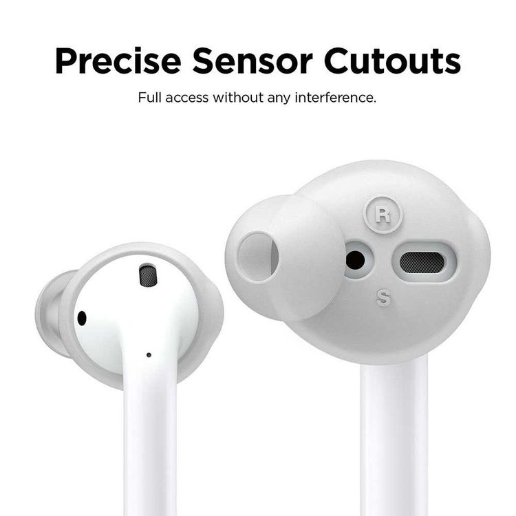 Elago Basic Earbuds with Cover Pouch for Apple Airpods, Secure Wear, Precise Sensor , Improved Sound Quality, Non-toxic & Soft Material - Lavender