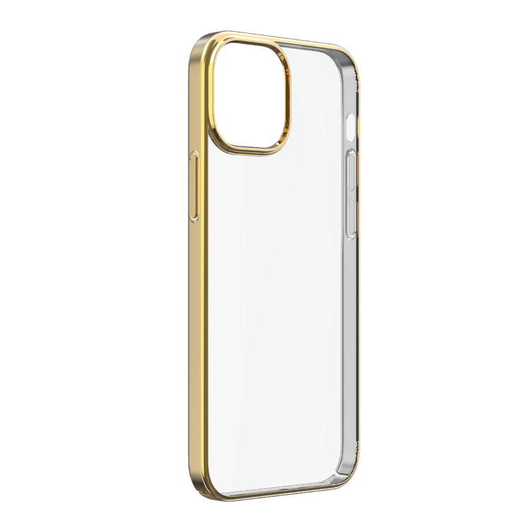 Devia Glimmer Series PC Elegant Case Compatible for iPhone 13 Pro Max (6.7") Shock Absorbent, Scratches Resistant, Slim & Lightweight Protective Back Cover - Gold
