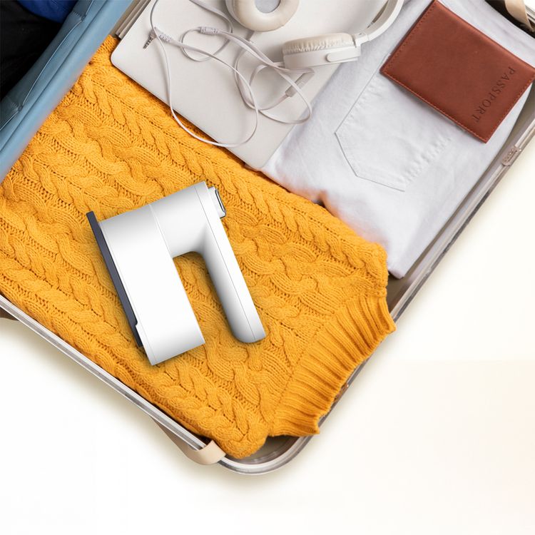 Porodo Lifestyle Heatpulse Portable Steam Iron with Ultrasonic Steam Generator, Type-C Charging Port, Adjustable Temperature Level, 40 Minutes Continuous Ironing, 5200mAh Battery Capacity - White