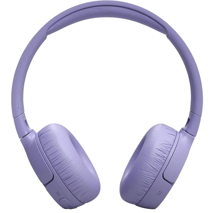 JBL Tune 670 Wireless Noise Cancelling Headphones with Voice Assistant Integration, Built-in Microphone, Detachable Cable, 70 Hours Battery Life - Purple