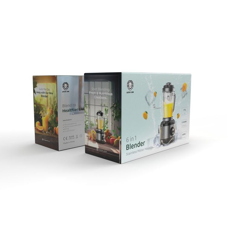 Green Lion 6 in 1 Blender - Silver