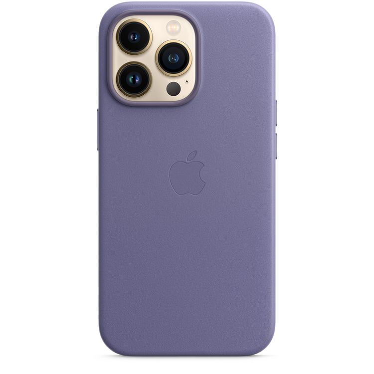 Apple Leather Case with MagSafe Compatible for iPhone 13 Pro (6.1") - Wisteria