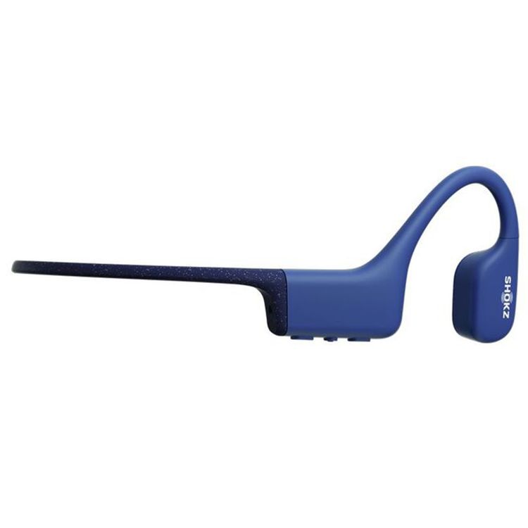 Shokz OpenSwim Wireless Headphones for Swimmers with 8 Hours Battery Life, Silicone Rubber Carrying Case, 7th Generation Bone Conduction, Open Ear Comfort - Blue