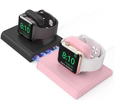 Ahastyle ABS Charging Dock, Compatible with All Apple Watch Models - Black