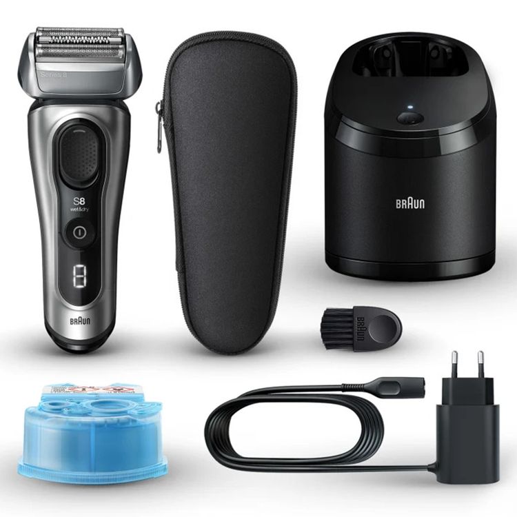 Braun Series 8 8467cc Wet & Dry Shaver - Silver