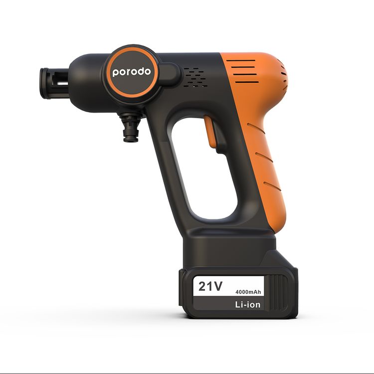 Porodo Portable Car Wash Machine-Orange/Black 