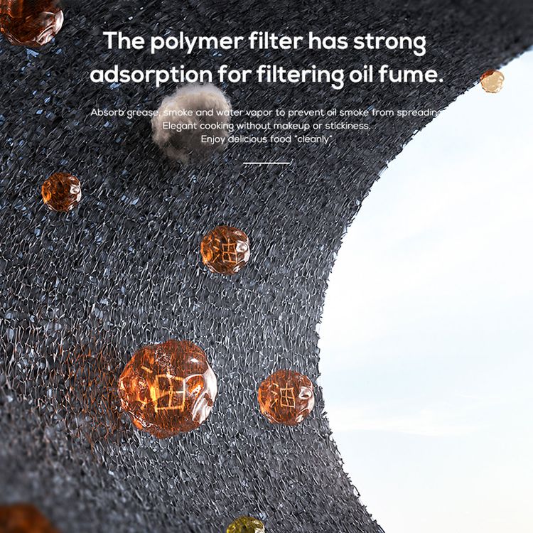 Porodo Lifestyle Portable Mini Smoke Exhaust with Filter, Washable Filters, Powerful Suction, Polymer Filter,  Adjustable Fan Speed - Beige 