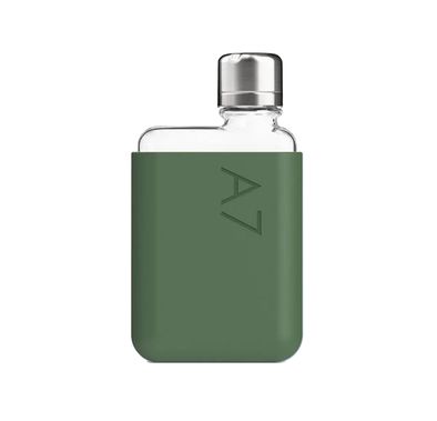 Memobottle A7 Silicone Sleeve with Thermal Insulation, Non-Toxic Material, Drop Protection, Matte Finish, Soft & Stylish - Moss Green