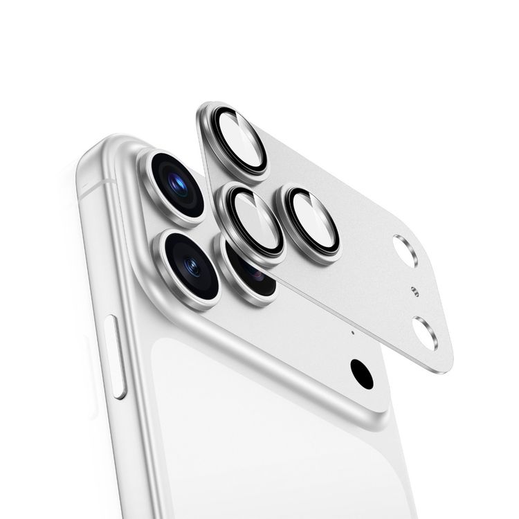 Green Lion Camera Lens Pro for iPhone 17 Pro, HD Clarity, Anti-Scratch, Anti-Fingerprint, Nano Absorption, Aluminum Lenses, Innovative Design, Easy Installation - Silver Titanium