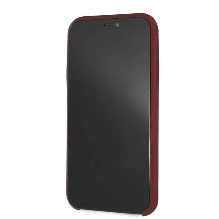 CG MOBILE Mercedes-Benz Silicone Phone Case with Microfiber Lining for iPhone Xr Officially Licensed - Red