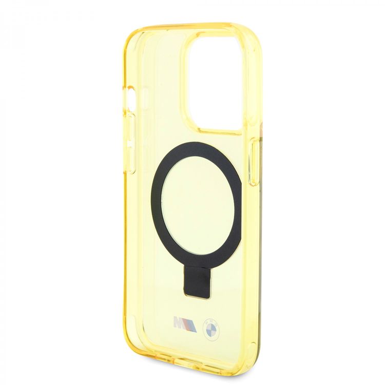 BMW iPhone 15 Pro For MagSafe IML Case with Ring Stand  - Yellow