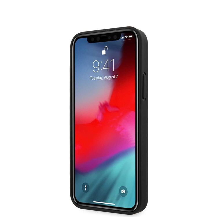 CG MOBILE Mercedes-Benz Leather Phone Case Hand Strap Compatible for iPhone 12 Mini (5.4) Officially Licensed - Abyss Blue