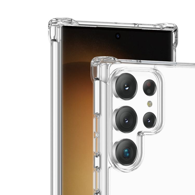 Green Lion 360° Anti-Shock Case for Samsung S23 Plus, TPU & PC Hard Back Material, Anti-Scratch & Drop-Resistant, Anti-Yellowing, Slim Design - Clear 