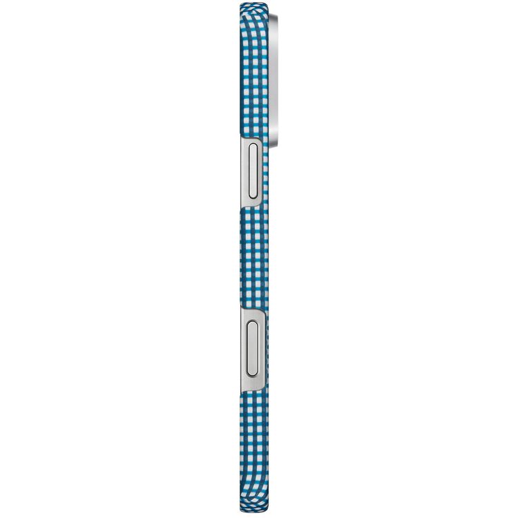 Pitaka Ultra Slim Case for iPhone 16 Pro, Compatible with MagSafe, 3D Grip Textured, Raised Camera Lip - Ocean Blue
