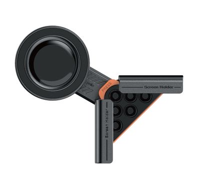 Porodo ClavoMag 360° Adjustable Car Mount, 15mm Screen Thickness, Strong N52 Magnets, Powerful Suction, Quick Installation, -20° - 75°C Operating Temperature - Black