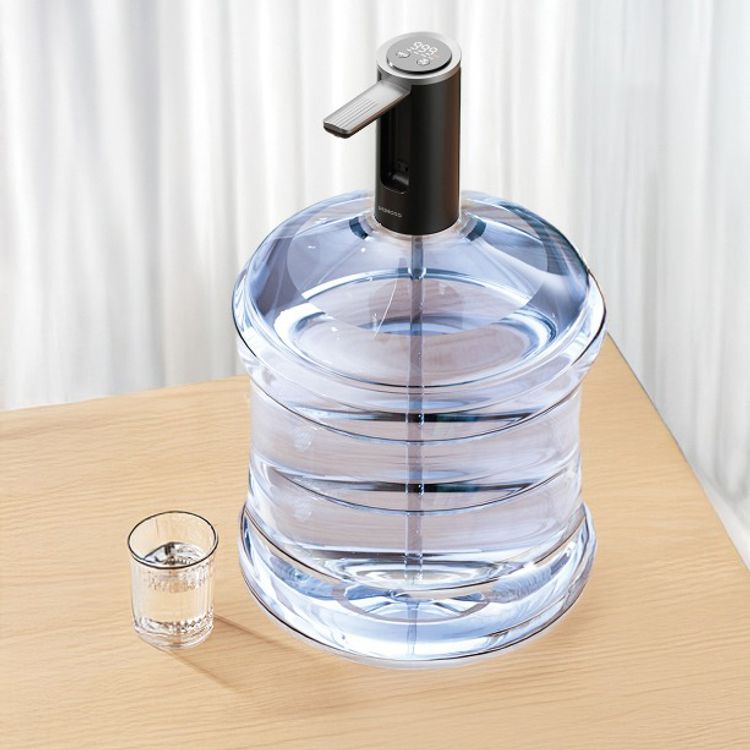 Porodo Lifestyle Foldable Electric Water Pump with 1200mAh Battery Capacity, 6000RPM Motor Speed, 4W Rated Power, 4-18.9L Bucket Capcacity, Quantative Pumping, Rechargeable Battery, Digital Display, Compact & Portable - Black