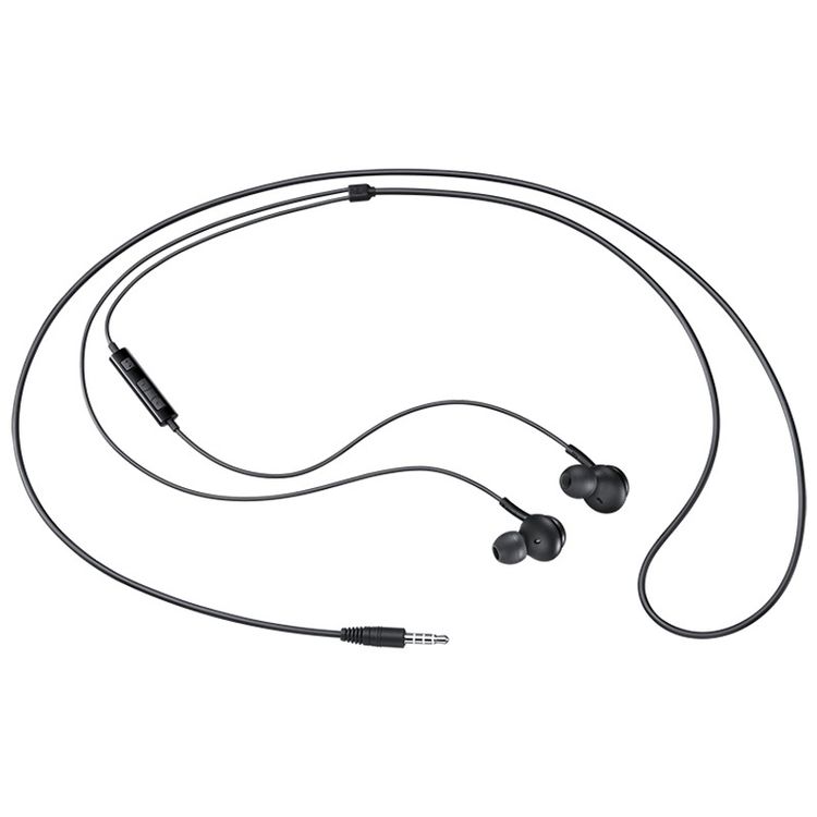 Samsung 3.5mm Jack Earphones, 3 Button Media Control, 20~20kHz  Frequency Response, Comfortable Secure Fit, Comfortable Secure Fit, Plastic Material - Black