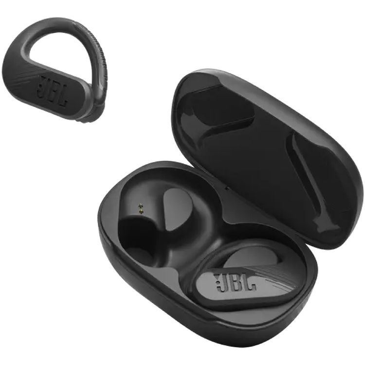 JBL Endurance Peak 3 TWS In-Ear Headphones, 5.5 Hours Talking Time, 50 Hours Play Time, Ambient Aware & Talk Thru, JBL Pure Bass Sound, Hands Free Calls, Touch Control, Water Proof - Black