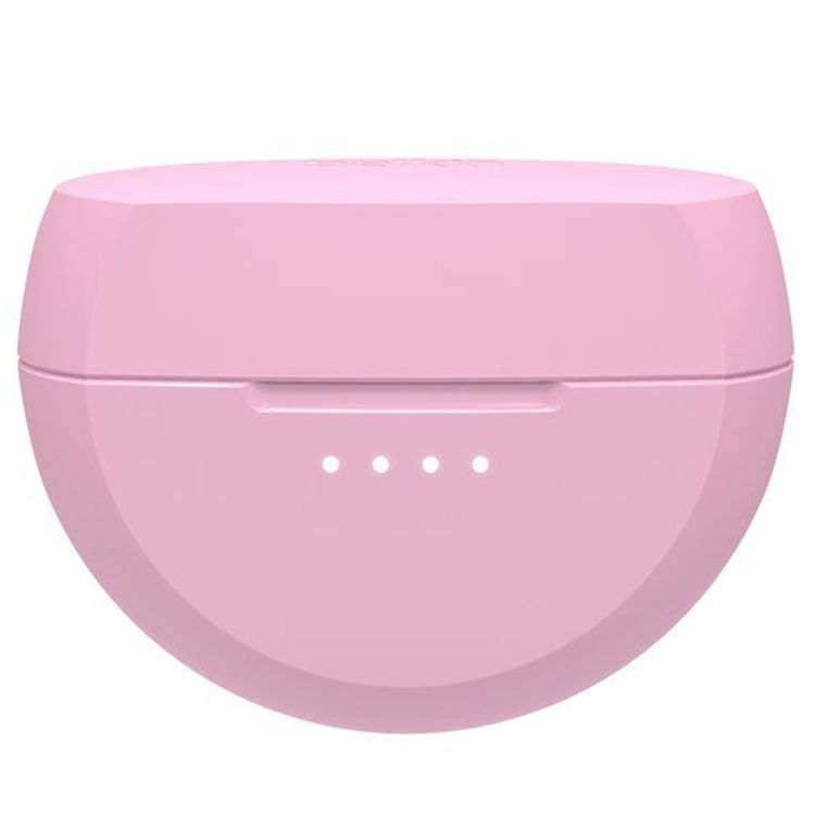 Belkin Audio True Wireless Kids Soundform Earbuds, Hearing Protection, Anti-Microbial, Volume Limiter, 30 ft Wireless Operating Distance, 10 Minutes Fast Charging Time, Touch Control - Pink