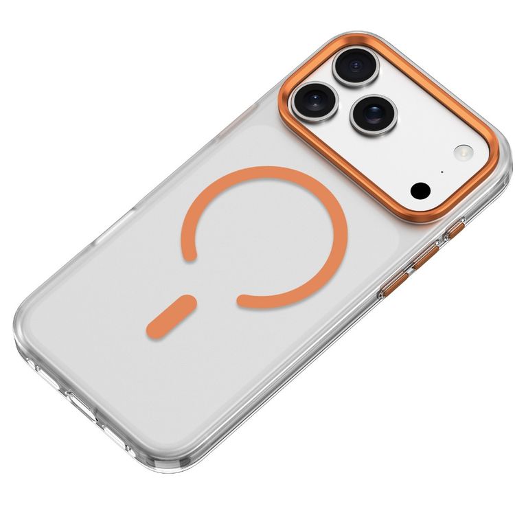 Green Lion Matte MagSafe Case for iPhone 17 Pro, Camera Protection, Drop Protection, Anti-Fingerprint, Anti-Scratch, Matte Shield, Precise Cutouts - Orange Titanium