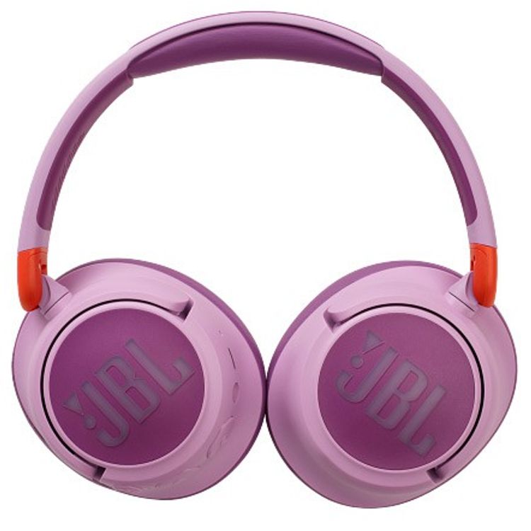 JBL JR460NC Wireless Over-Ear Headphones with Noise Canceling for Kids, Lightweight & Compact Design, Up to 30 Hours Music Play Time, 3 Microphones, Multi-Point Connection, Rechargeable Battery, Built-in Microphone - Pink