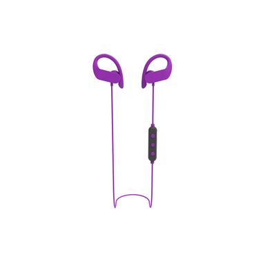 Green Lion Athlete Earphones with Premium Sound, 3 Sizes Silicone Ear Tips, Premium Sound, 10m Working Distance, 1.5 Hours Charging Time, 5 Hours Talking Time, 13mm Driver Size, Lightweight Design - Purple