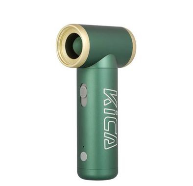 Kica Jet Fan 2 Vacuum Kit, 4 m/s to 20 m/s Adjustable Wind Speed, 101000RPM Brushless Motor, Aviation-Grade Aluminum Shell, Uses for Cleaning, Drying, Inflating & Dusting Hard-to-Reach Areas, Vacuum Accessories Included - Green