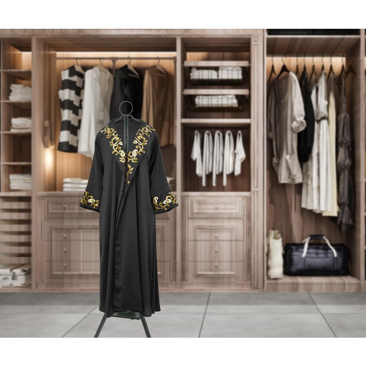 Porodo Lifestyle Clothing Bukhour Incense Burner, 186 cm Height, Smart Design, Hanger Hook, Stable Tripod Base - Black