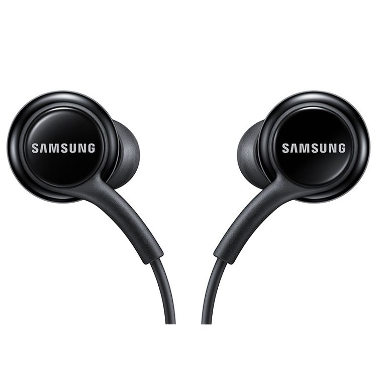 Samsung 3.5mm Jack Earphones, 3 Button Media Control, 20~20kHz  Frequency Response, Comfortable Secure Fit, Comfortable Secure Fit, Plastic Material - Black
