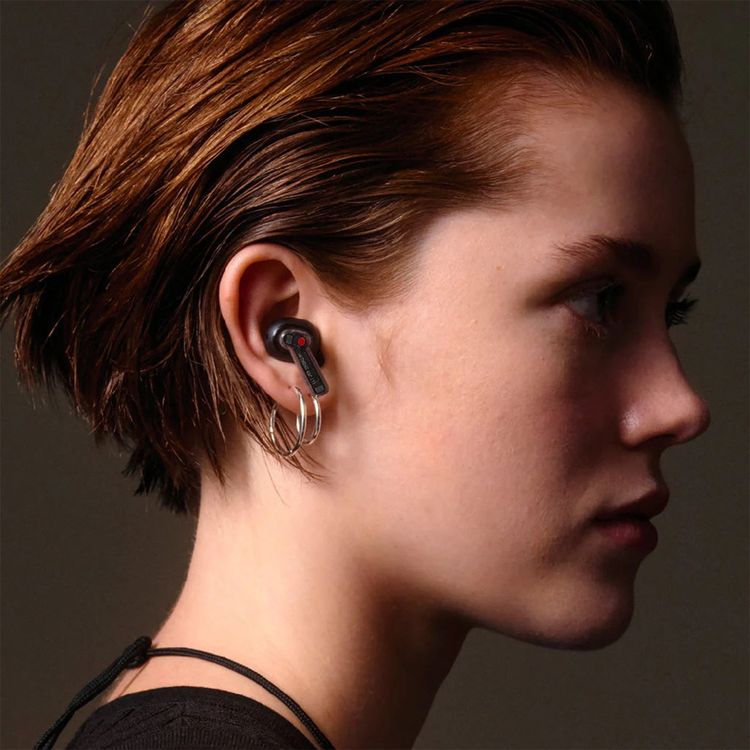 Nothing Ear True Wireless Earbuds, Active Noise Cancellation, Dual Connection, Up to 10 Hours Battery Life, Pinch Controls - Black